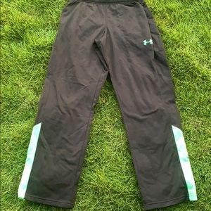 Black and Green Under Armour Sweatpants